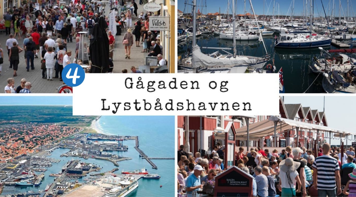 Gågaden og Lystbådshavnen